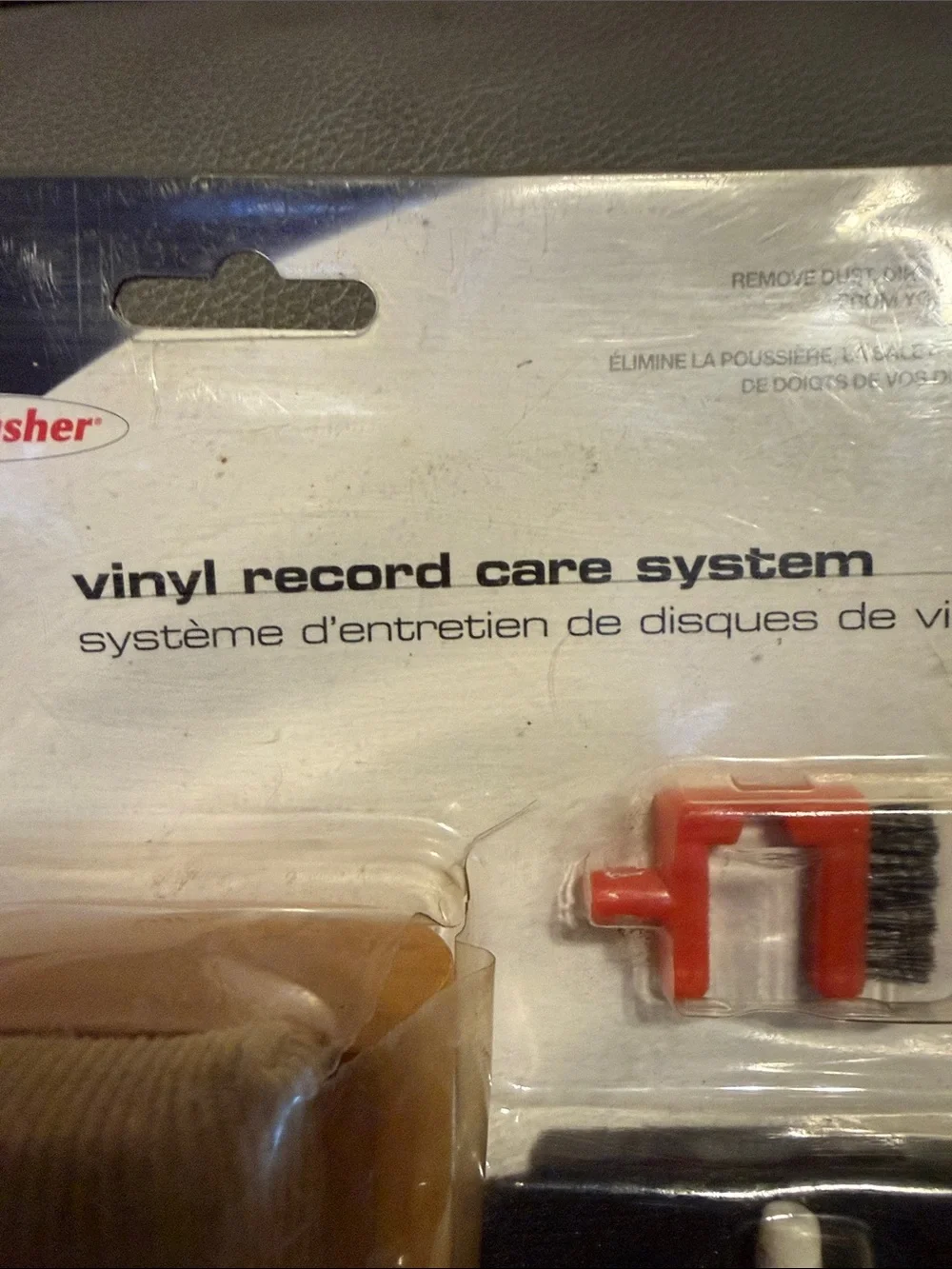 RCA Vinyl Record Care System with P4 Cleaning Solution and Yellow Storage Pouch